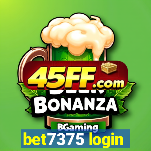 bet7375 login
